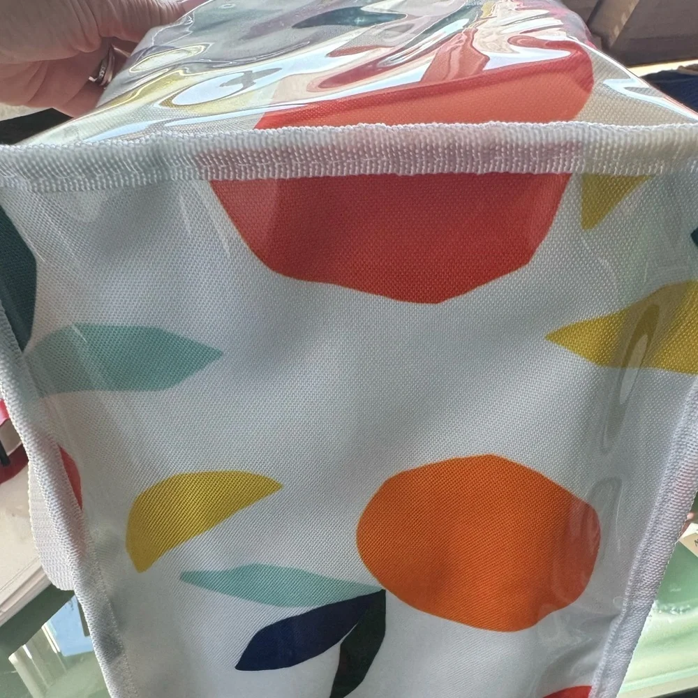 Kate Spade Colorful fruit design coolerTote Bag w/ plastic coating,zipper,straps